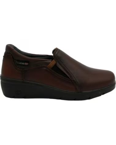ZAPATOS CASUALES DE MUJER LAURA AZAÑA 26801 EN CUERO MARRóN