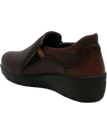 ZAPATOS CASUALES DE MUJER LAURA AZAÑA 26801 EN CUERO MARRóN