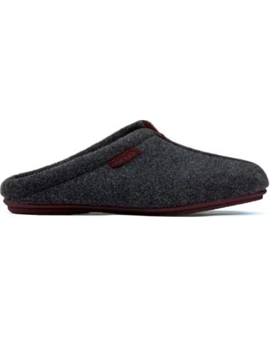 VULLADI ZAPATILLAS DE CASA CÓMODO GRIS BURDEOS GRISBURDEOS