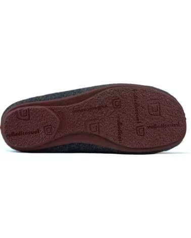 VULLADI ZAPATILLAS DE CASA CÓMODO GRIS BURDEOS GRISBURDEOS