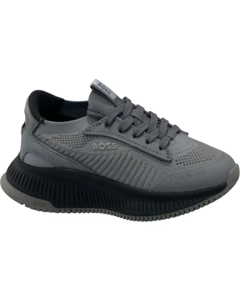 BOSS ZAPATILLAS GRISES PARA NIÑO JUNIOR GRIS