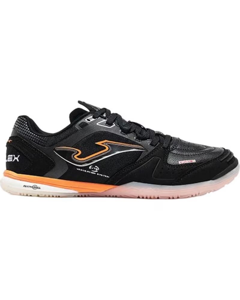 JOMA ZAPATILLAS TOP FLEX ULTRALIGHT NEGRAS Y CORALES NEGRO