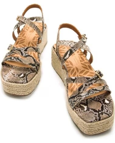 WEDGE PLATFORM SANDAL MTNG 59900 BEIGE