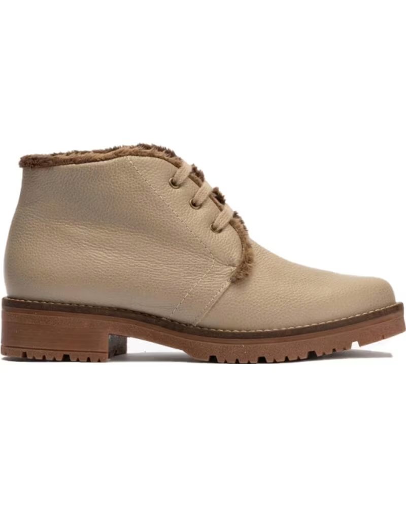 PITILLOS BOTINES PLANOS MUJER 11566 TAUPE MARRóN