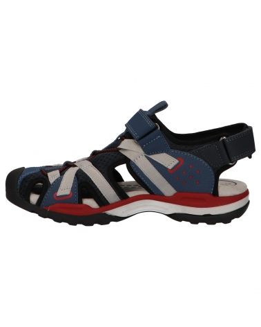 SANDALIAS GEOX J BOREALIS NIÑO AZUL MARINO ROJO C0735 C0735 NAVY-RED