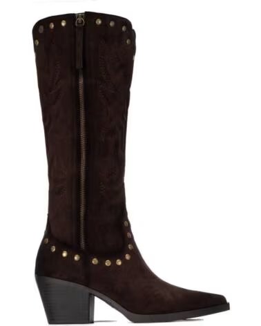 XTI BOTAS DE TACÓN MUJER 146508 ESTILO COWBOY ANTE SINTÉTICO MARRÓN MARRON