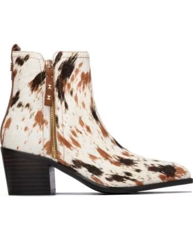BOTINES DE PIEL ANIMAL PRINT CARMELA 164386 BEIGE