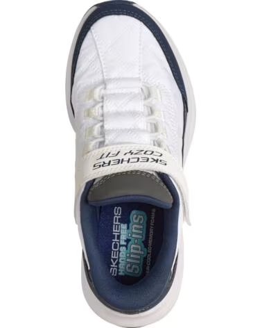 SKECHERS DEPORTIVAS SLIP-INS 404200L CONTOUR FOAM WHITENAVY
