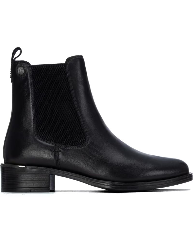 LEDER STIEFELETTEN CARMELA 164006 SCHWARZ NEGRO