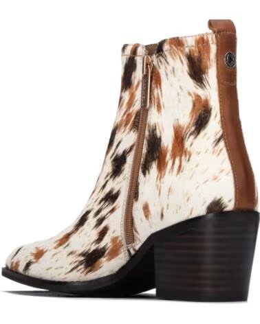 BOTINES DE PIEL ANIMAL PRINT CARMELA 164386 BEIGE