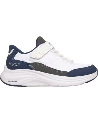 SKECHERS DEPORTIVAS SLIP-INS 404200L CONTOUR FOAM WHITENAVY