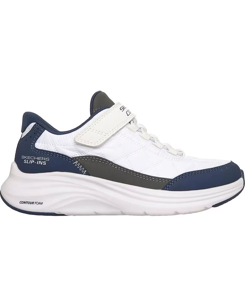 SKECHERS DEPORTIVAS SLIP-INS 404200L CONTOUR FOAM WHITENAVY
