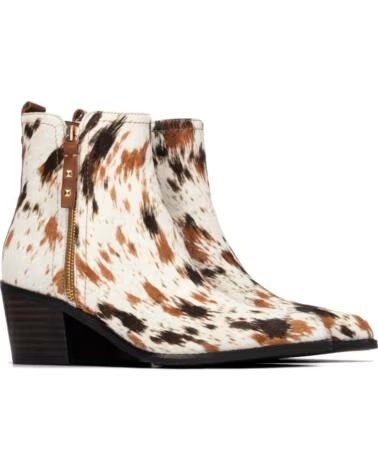 BOTINES DE PIEL ANIMAL PRINT CARMELA 164386 BEIGE
