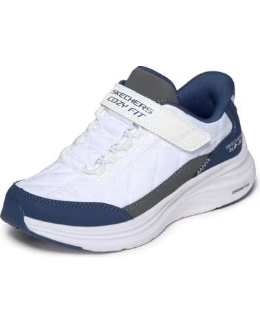 SKECHERS DEPORTIVAS SLIP-INS 404200L CONTOUR FOAM WHITENAVY