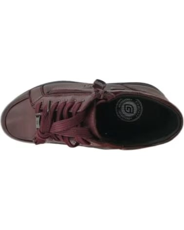 WOMEN´S LEATHER ZIPPER SNEAKERS G COMFORT 826R GRANATE