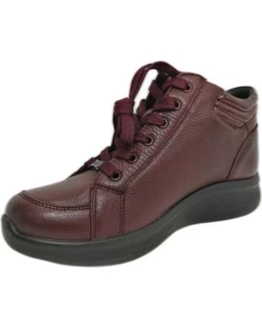 WOMEN´S LEATHER ZIPPER SNEAKERS G COMFORT 826R GRANATE