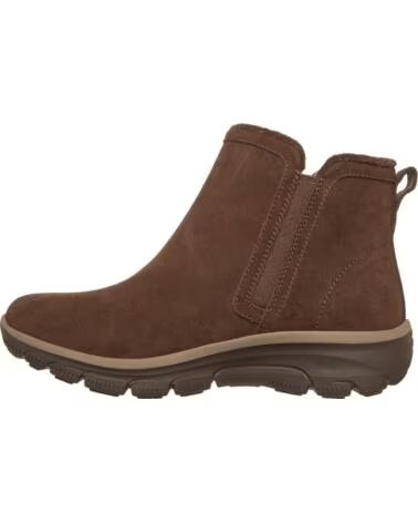 SKECHERS EASY GOING URBAN ZIP BOTINES DE PIEL MARRÓN MARRON
