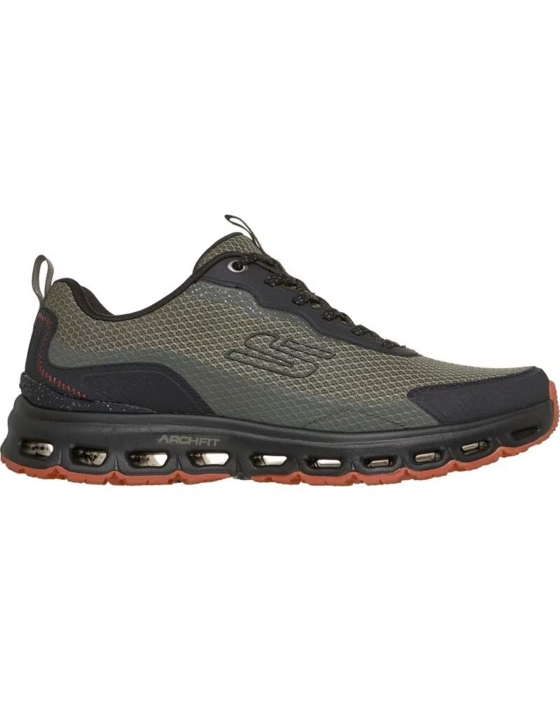 SKECHERS ARCH FIT GLIDE STEP AT BARNAR KAKI SCARPE DA TREKKING UOMO