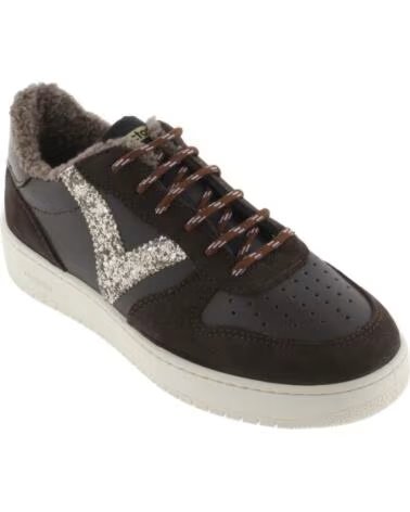 VICTORIA ZAPATILLAS MADRID GLITTER Y BORREGUITO 1258281 MARRÓN MARRON