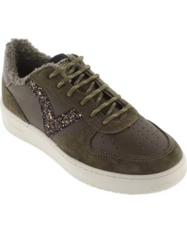 VICTORIA TÊNIS MADRID GLITTER E PELÚCIA 1258281 KAKI