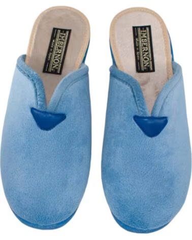 SEVILLAS CHINELO DE CASA COM CUNHA ALTA 694 PARA MULHER AZUL