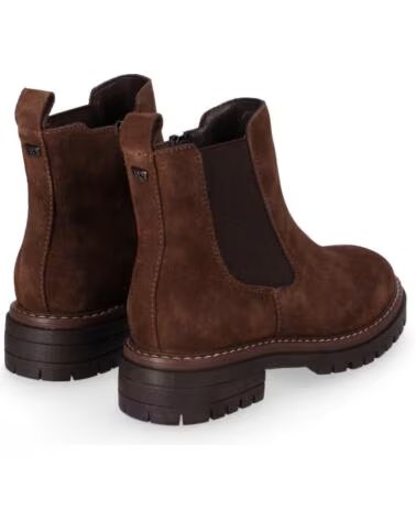 CHIKA10 SABELA 06 BOTINES DE MUJER DE SERRAJE CUERO TAN CUERO-TAN