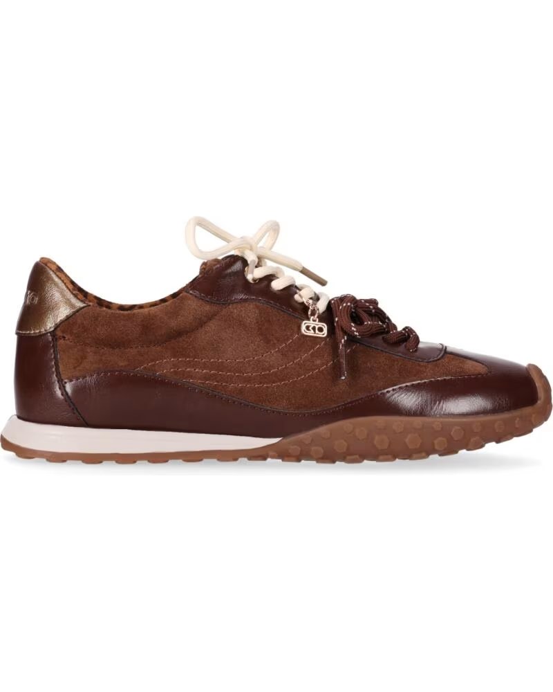 CHIKA10 VEGA 01 BASKETS SPORT EN CUIR ET CROÛTE DE POUR FEMME CUERO-TAN