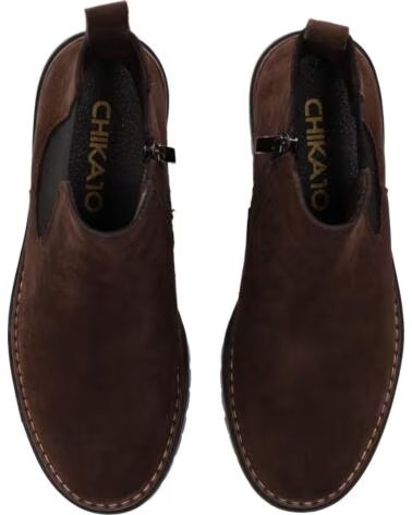 CHIKA10 SABELA 06 BOTINES PLANO MARRÓN MARRON-BROWN