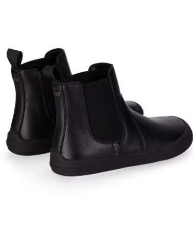 CHIKA10 BF STELLA 03 DAMEN BARFUSSSCHUHE LEDER STIEFELETTEN NEGRO-BLACK