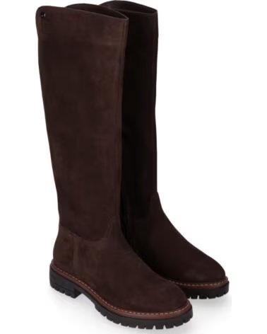 BOTAS ALTAS PLANAS DE SERRAJE CHIKA10 SABELA 07 MARRÓN MARRON-BROWN