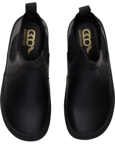 CHIKA10 BF STELLA 03 DAMEN BARFUSSSCHUHE LEDER STIEFELETTEN NEGRO-BLACK