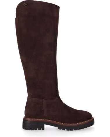 BOTAS ALTAS PLANAS DE SERRAJE CHIKA10 SABELA 07 MARRÓN MARRON-BROWN