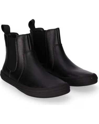 CHIKA10 BF STELLA 03 DAMEN BARFUSSSCHUHE LEDER STIEFELETTEN NEGRO-BLACK
