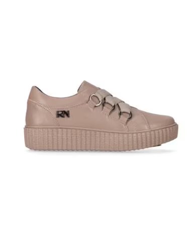 CHIKA10 RE TIPUANA 04 ZAPATOS PIEL DE MUJER RENATURE PLANO TAUPE TAUPE-TAUPE