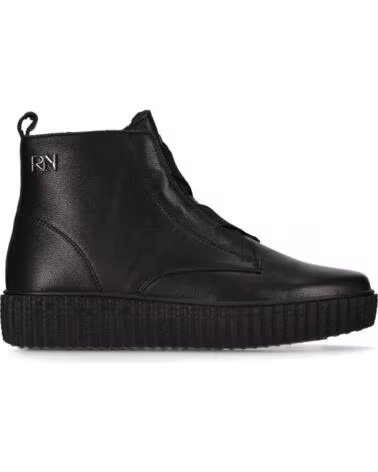 CHIKA10 RE TIPUANA 03 BOTINES DE PIEL PLANOS NEGRO-BLACK