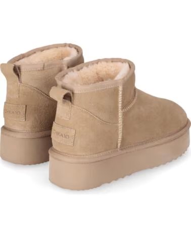 CHIKA10 SIDNEY 01 BOTINES PLATAFORMA MUJER SERRAJE BEIG-BEIGE