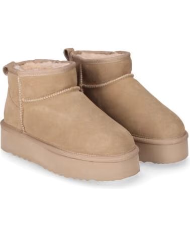 CHIKA10 SIDNEY 01 BOTINES PLATAFORMA MUJER SERRAJE BEIG-BEIGE