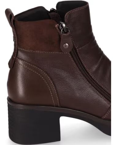 CHIKA10 RE NENUFAR BOTINES PIEL DE MUJER TACÓN MEDIO MARRÓN MARRON-BROWN