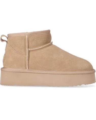 CHIKA10 SIDNEY 01 BOTINES PLATAFORMA MUJER SERRAJE BEIG-BEIGE
