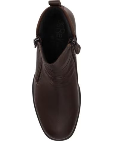 CHIKA10 RE NENUFAR BOTINES PIEL DE MUJER TACÓN MEDIO MARRÓN MARRON-BROWN