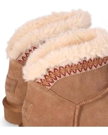 CHIKA10 DARWIN 01 BOTINES DE SERRAJE PLANO MUJER CAMEL CAMEL-CAMEL