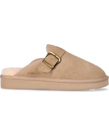 CHIKA10 DARWIN 02 SAPATOS FEMININOS CAMURÇA PLANO BEGE BEIG-BEIGE
