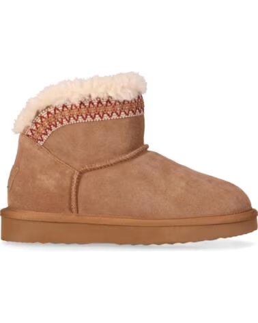 CHIKA10 DARWIN 01 BOTINES DE SERRAJE PLANO MUJER CAMEL CAMEL-CAMEL