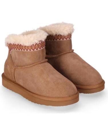 CHIKA10 DARWIN 01 BOTINES DE SERRAJE PLANO MUJER CAMEL CAMEL-CAMEL