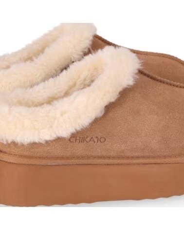 CHIKA10 SIDNEY 02 ZAPATOS DE MUJER CON PLATAFORMA Y SERRAJE CAMEL-CAMEL
