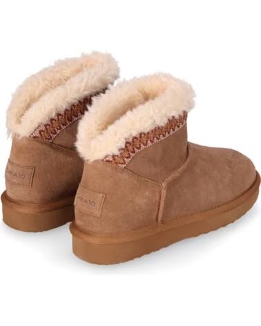 CHIKA10 DARWIN 01 BOTINES DE SERRAJE PLANO MUJER CAMEL CAMEL-CAMEL