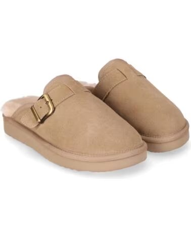 CHIKA10 DARWIN 02 SAPATOS FEMININOS CAMURÇA PLANO BEGE BEIG-BEIGE
