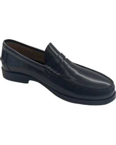 CHIKA10 ST JEY 01 ZAPATOS PIEL DE HOMBRE PLANO NEGRO NEGRO-BLACK