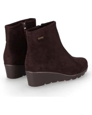 CHIKA10 BOTINES PIEL CUÑA ALTA ST AZULADO 04 MARRÓN MARRON-BROWN