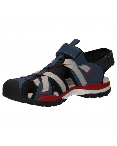 SANDALIAS GEOX J BOREALIS NIÑO AZUL MARINO ROJO C0735 C0735 NAVY-RED